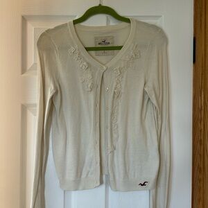 Hollister off-white cardigan